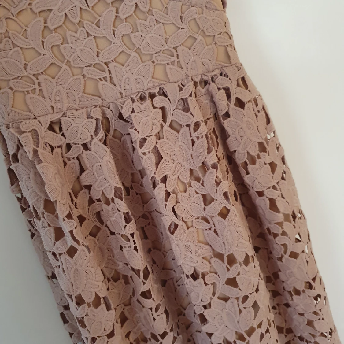 flower crochet maxi dress - 90