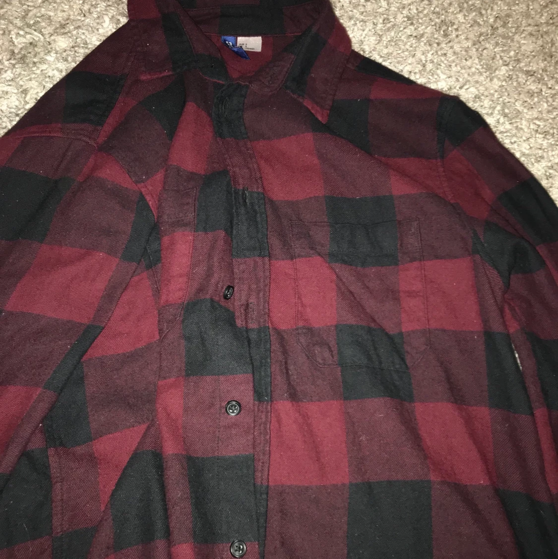 Rödrutig skjorta strl S - 90