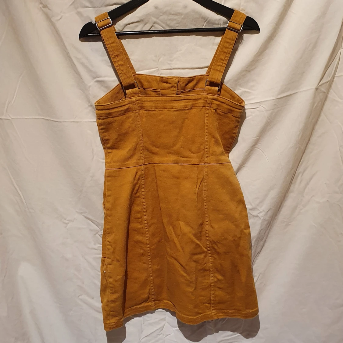 Senapsgul vardagsklänning  - 90