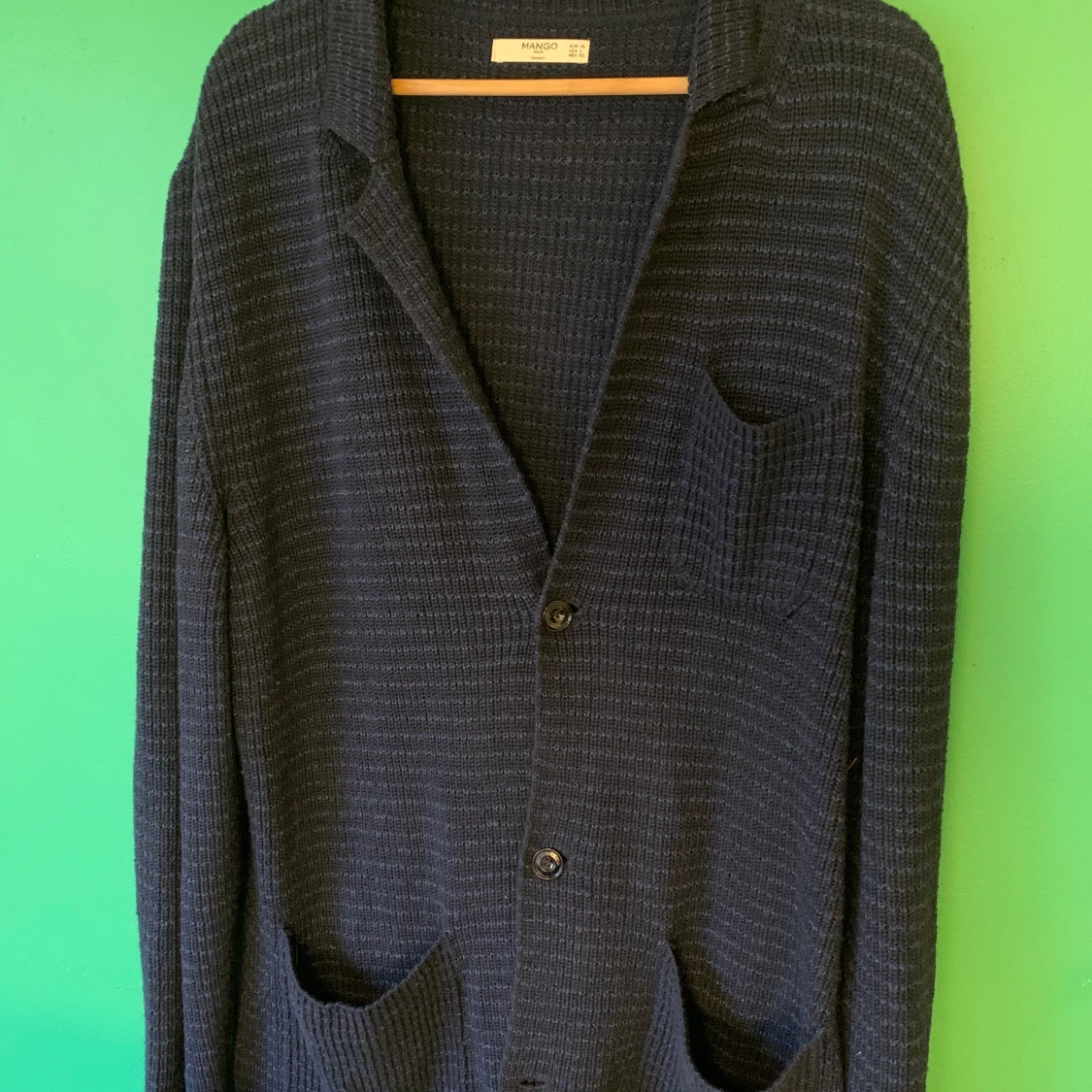 Blå kofta från Mango