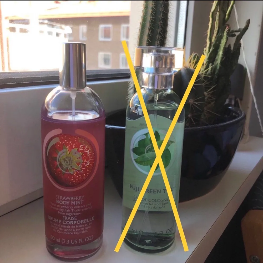 Två body mists från the body shop som har ett värde på 320kr, nu för 150 båda eller 85kr för en. Övrigt.