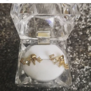 Live örhängen  - Söta örhängen med Love skrivet på