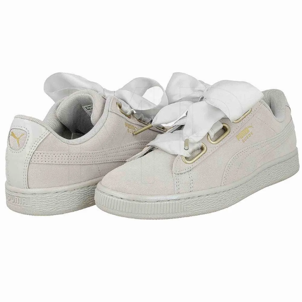 Puma suede heart satin skor gråa storlek 38 köpta på zalando . Skor.