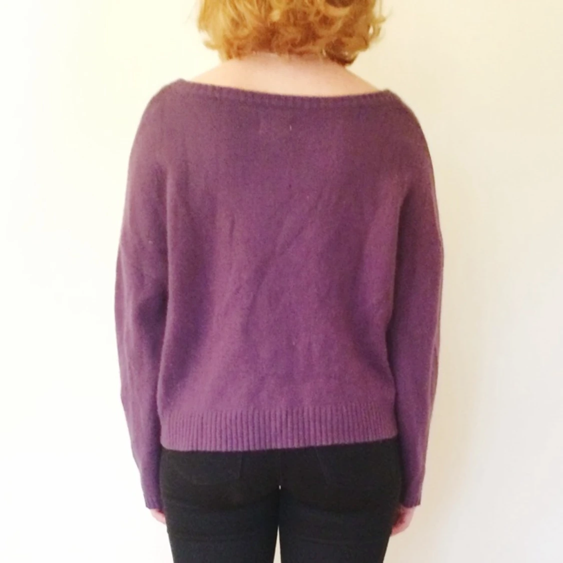 Lila stickad tröja från weekday - 1412434801