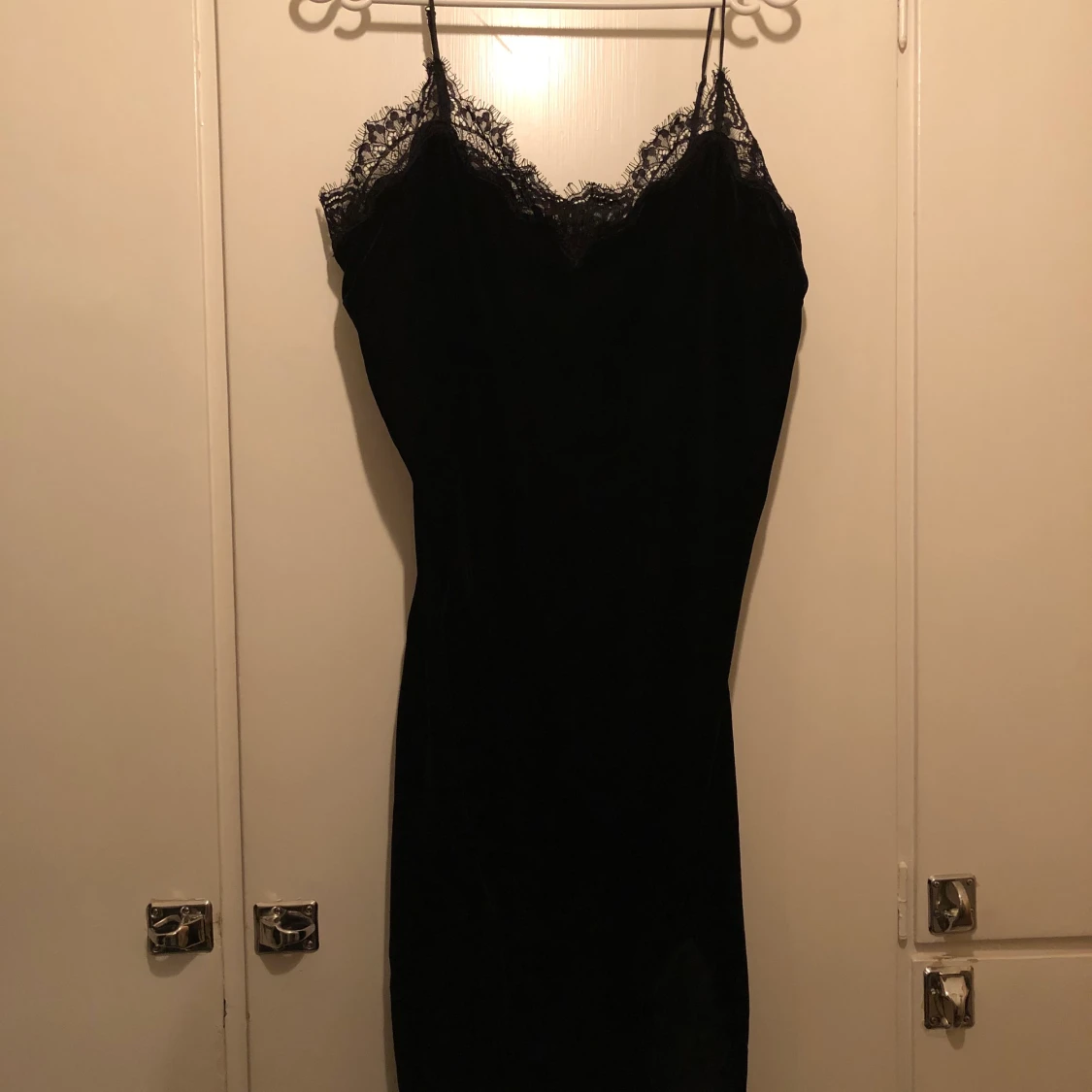Svart klänning med spets