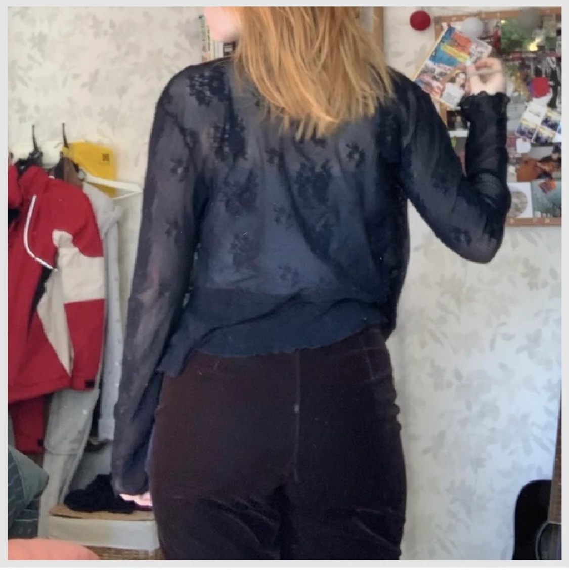 svart nätkofta - 90