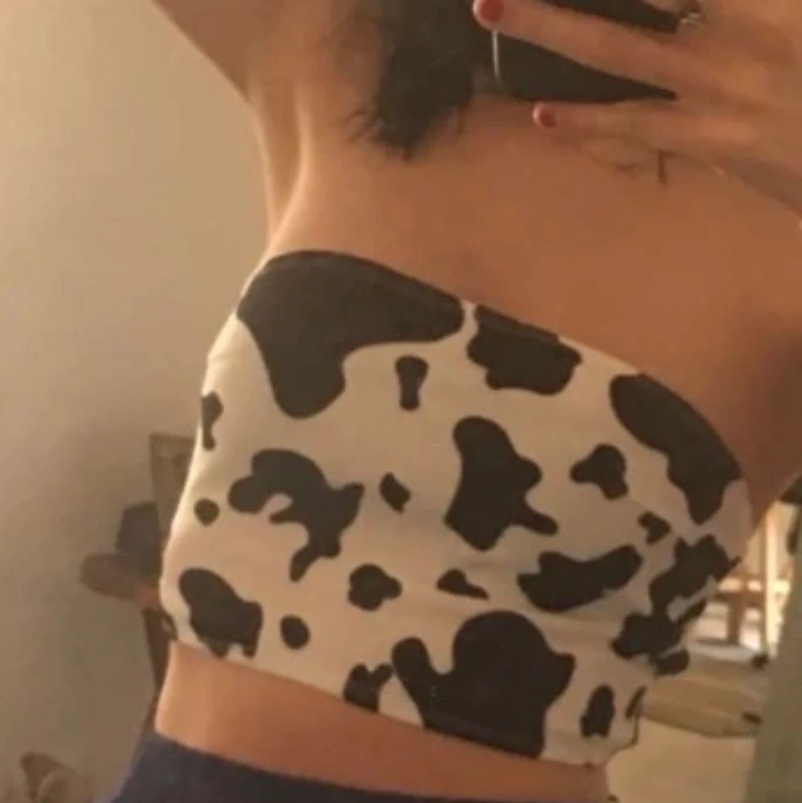 Cow print top
