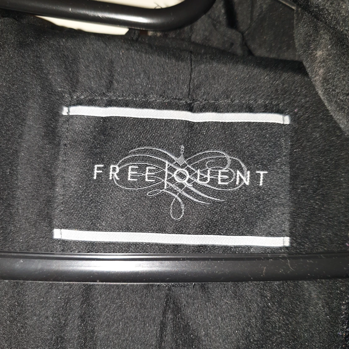 Svart pälsjacka - 90