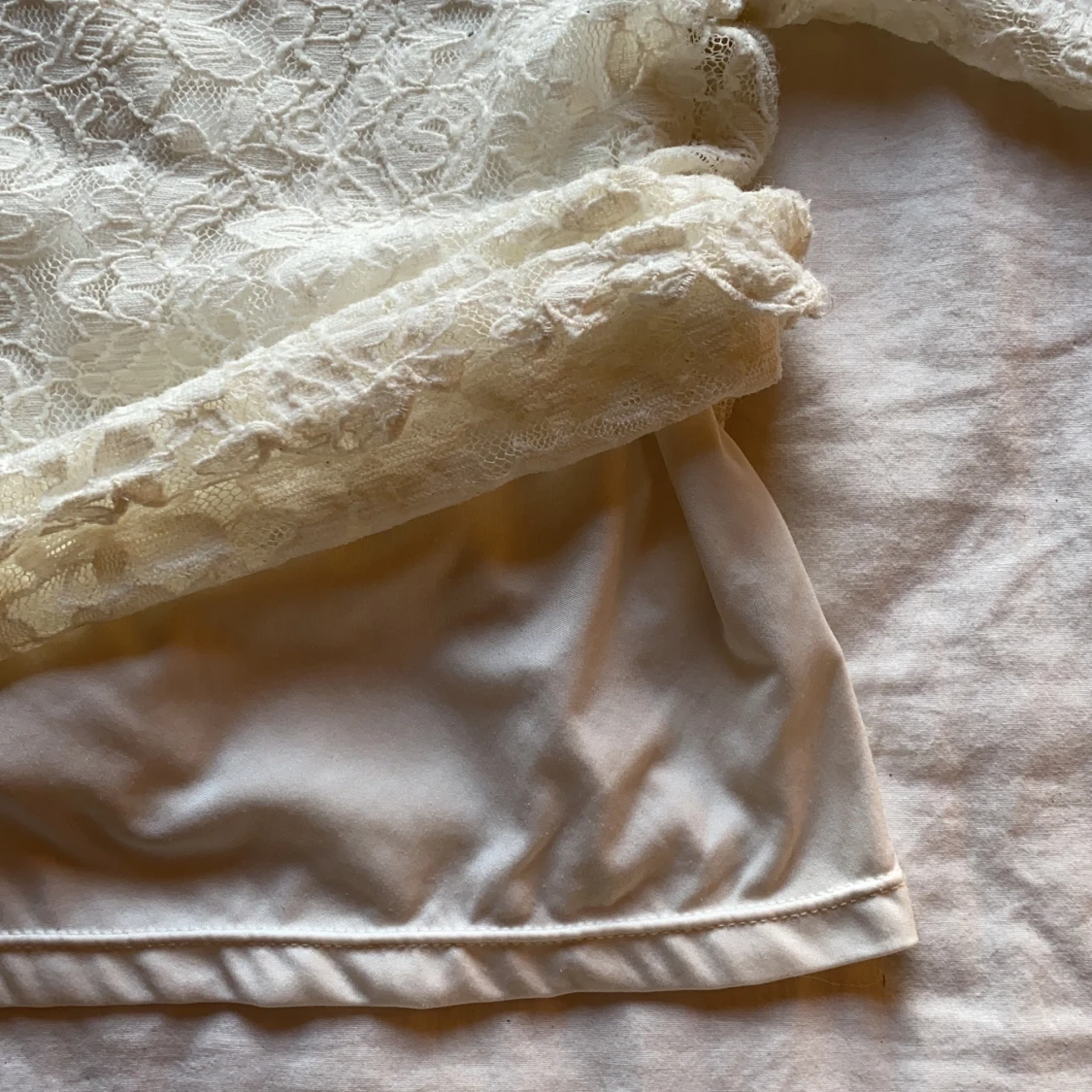 H&M spetsblus strlk 158  - 90