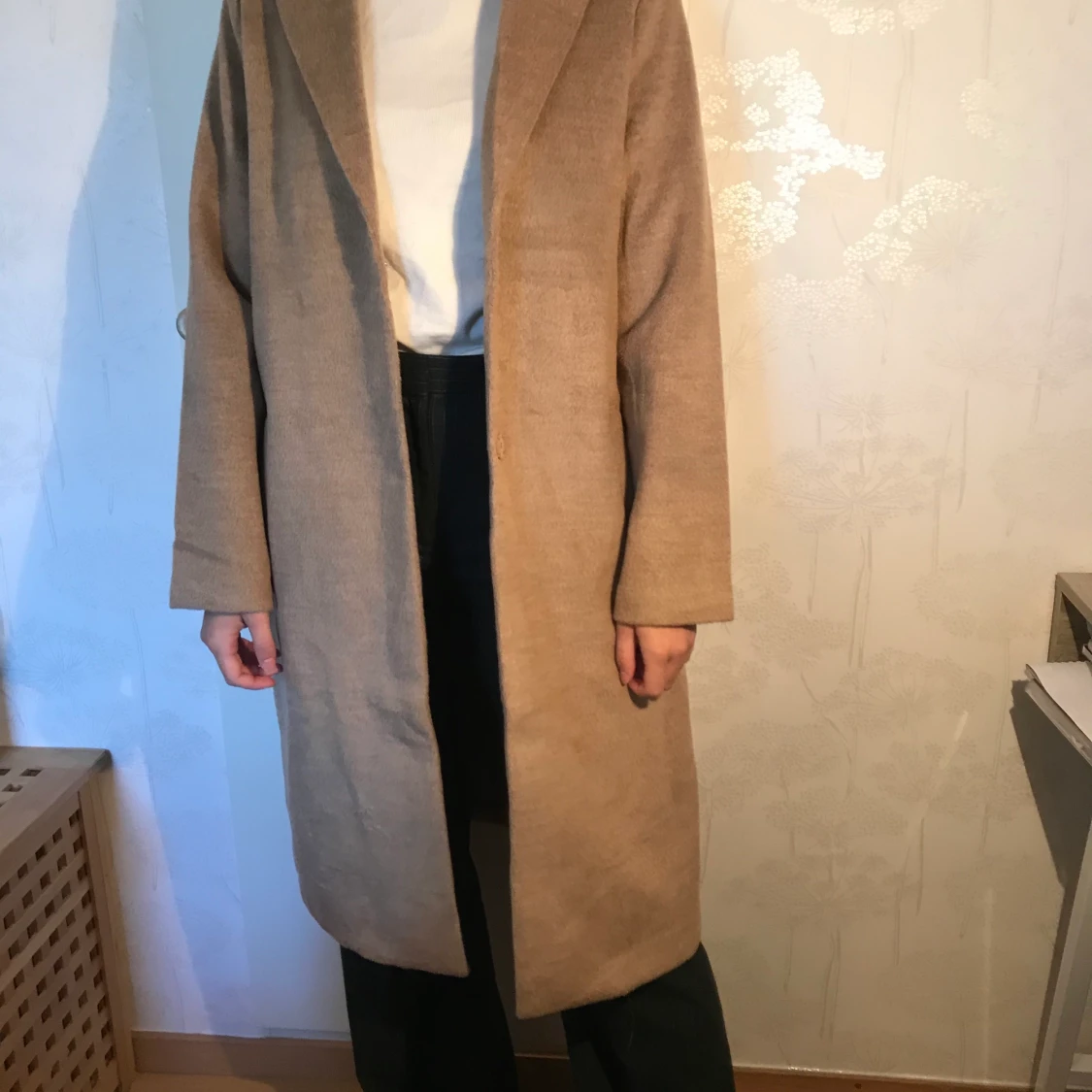 Beige höstkappa - 91