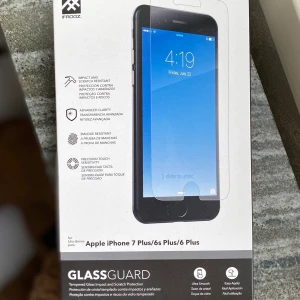 Skärmskydd - Helt oöppnat skärmskydd i glas! Passar iPhone 7 plus, 6s plus & 6 plus✨ Frakt tillkommer