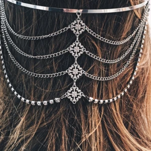  - Jätte fint hårsmycke, tyvärr aldrig kommit till användning då mitt huvud är ovanligt litet och därav passar deg inge vidare på mig! 💎 Köpare står för frakt 