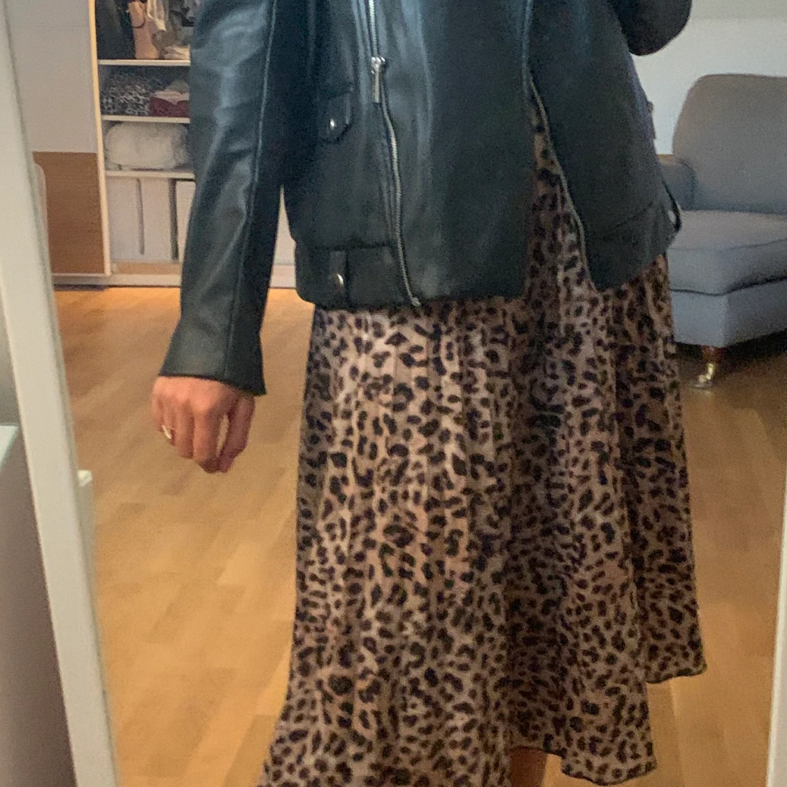 Leopardmönstrad kjol - 90