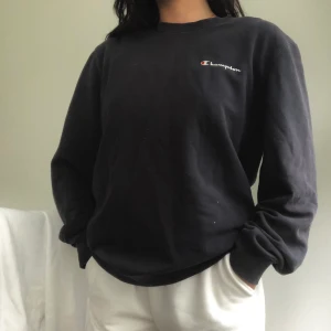 SWEATER FRÅN CHAMPION - snygg champion sweater/collagetröja i xs-m, oversized! Inte nyskick, dock felfri, lite tunnare i materialet 