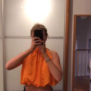 Topp - Jättefin orange topp från zara, oanvänd💕💞 högsta bud ligger nu på 240 kr, avslutar budgivningen ikväll 7/1 kl 21! 