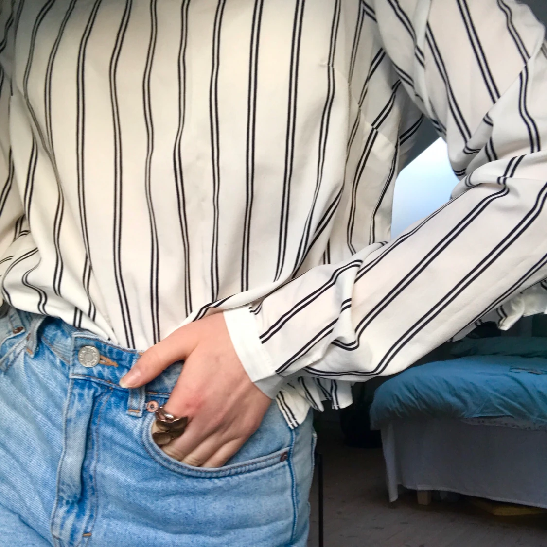 Superfräsch blus med volang!! - 91