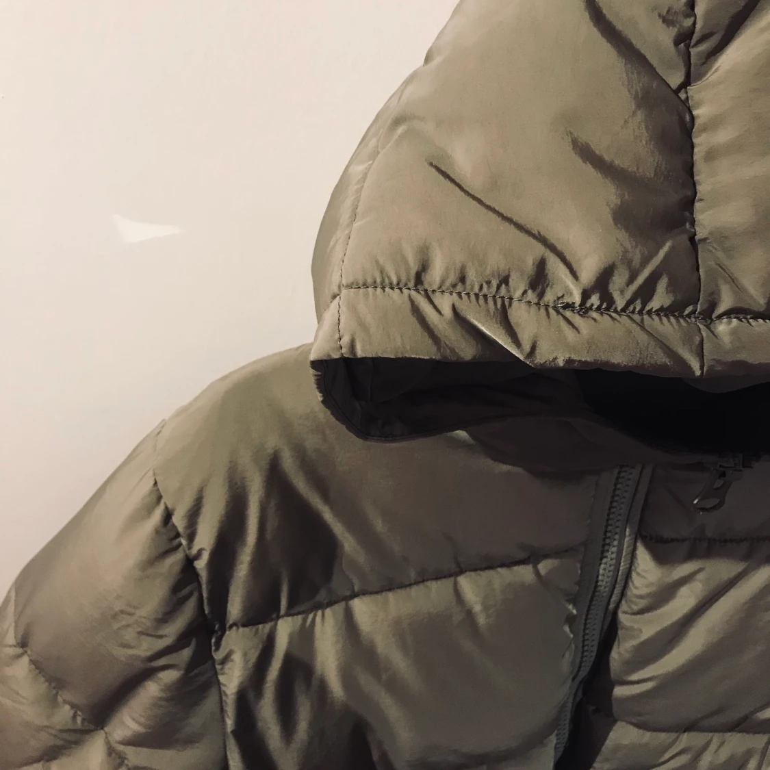 Grön puffer jacka  - 90