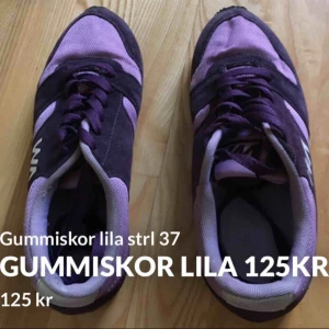  - Gummiskor lila strl 37 