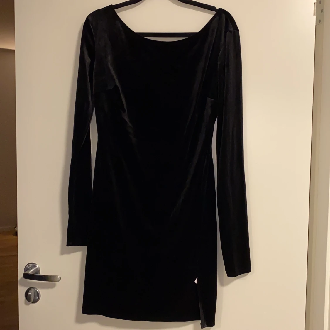 Sammetsklänning, storlek L