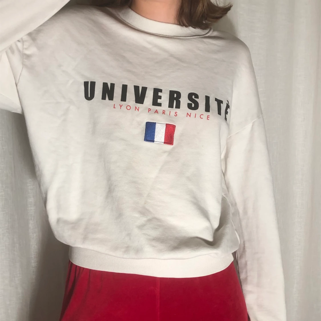 Vit sweatshirt  - 90