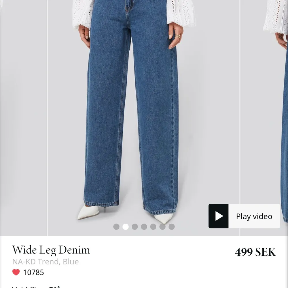 Säljer ett par helt nya byxor från NAKD, lappen kvar Storlek 34. Jeans & Byxor.