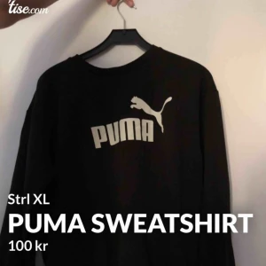  - Sweatshirt från Puma i tunnare stuk. Nypris ligger på 299:-  Passar alla beroende på hur man vill att den ska sitta, men är märkt i strl XL. Cond: 9/10 