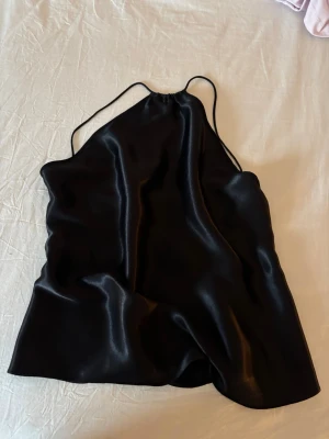 Festtopp halter - Såå snygg helt ny festtopp från zara med öppen rygg och halterneck, aldrig använd!🖤