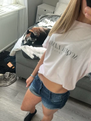 Fin aqua liniment t shirt  - Jätte snygg aqua limone t shirt i skift av rosa i storlek S 💞