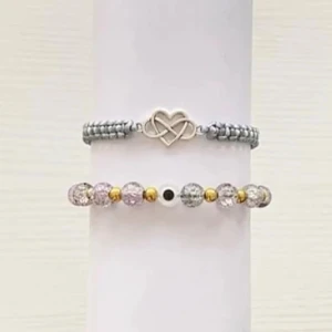 Makramé armband set  - Justerbar - handgjorda av oss 