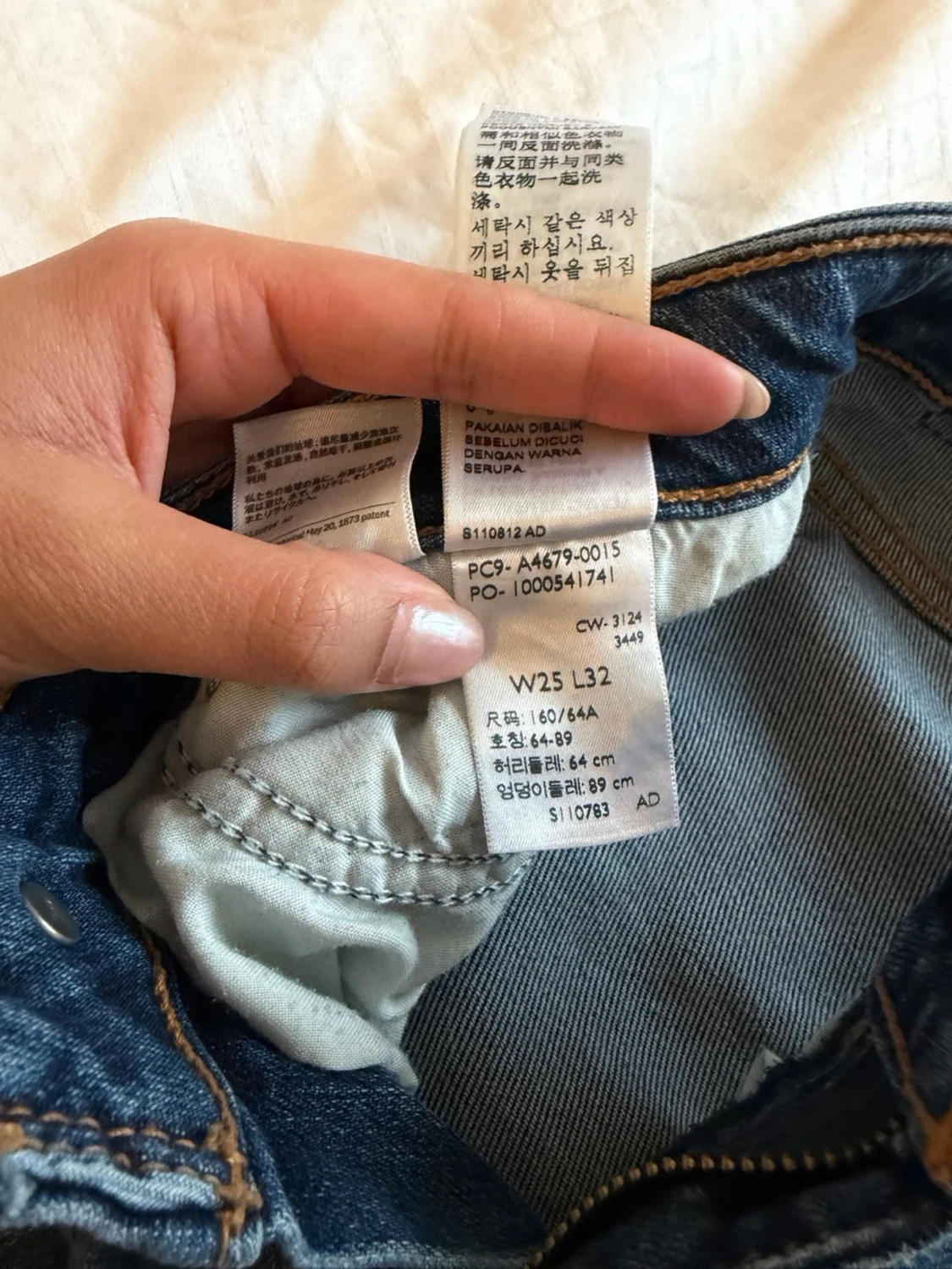 Blå bootcut jeans från Levis - 4