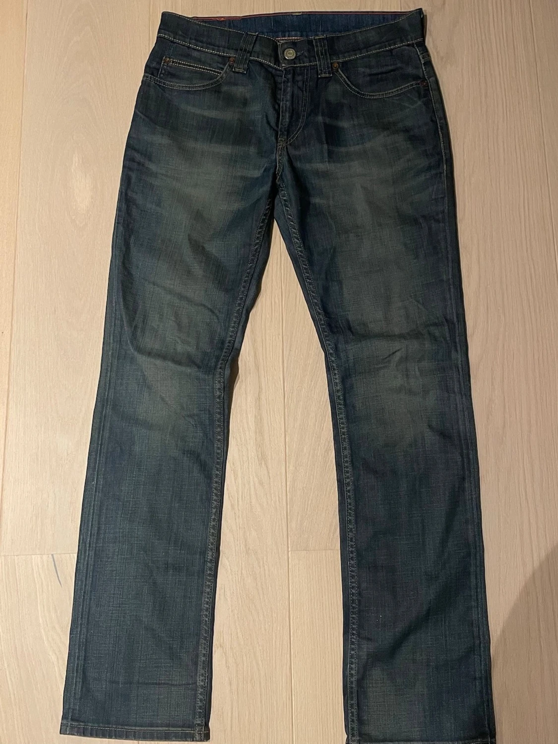 Blå Levi's jeans med raka ben - 2