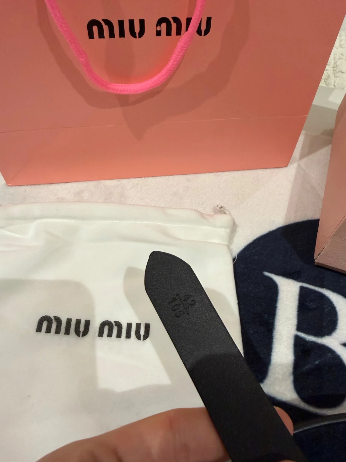 Miu Miu | Black belt 105cm - 3