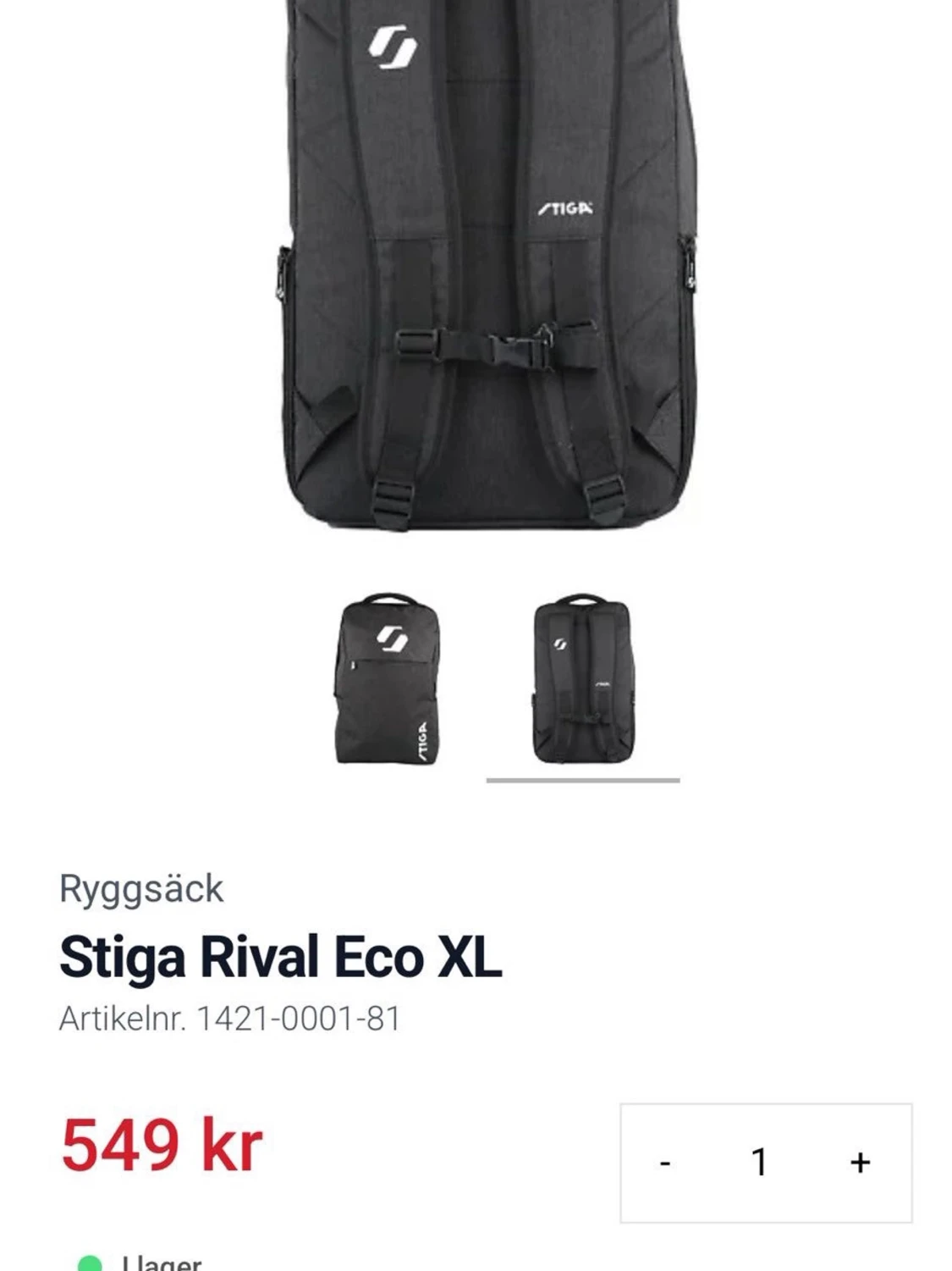 Ryggsäck Stiga Rival Eco XL - 2