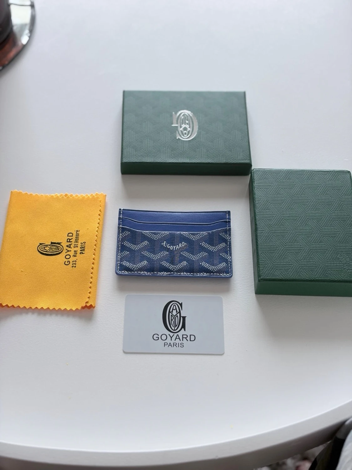 Goyards wallet blue