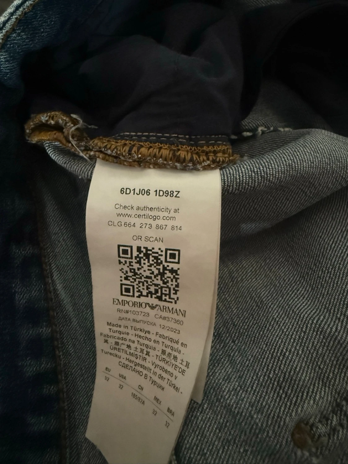 Blå jeans från Armani - 5