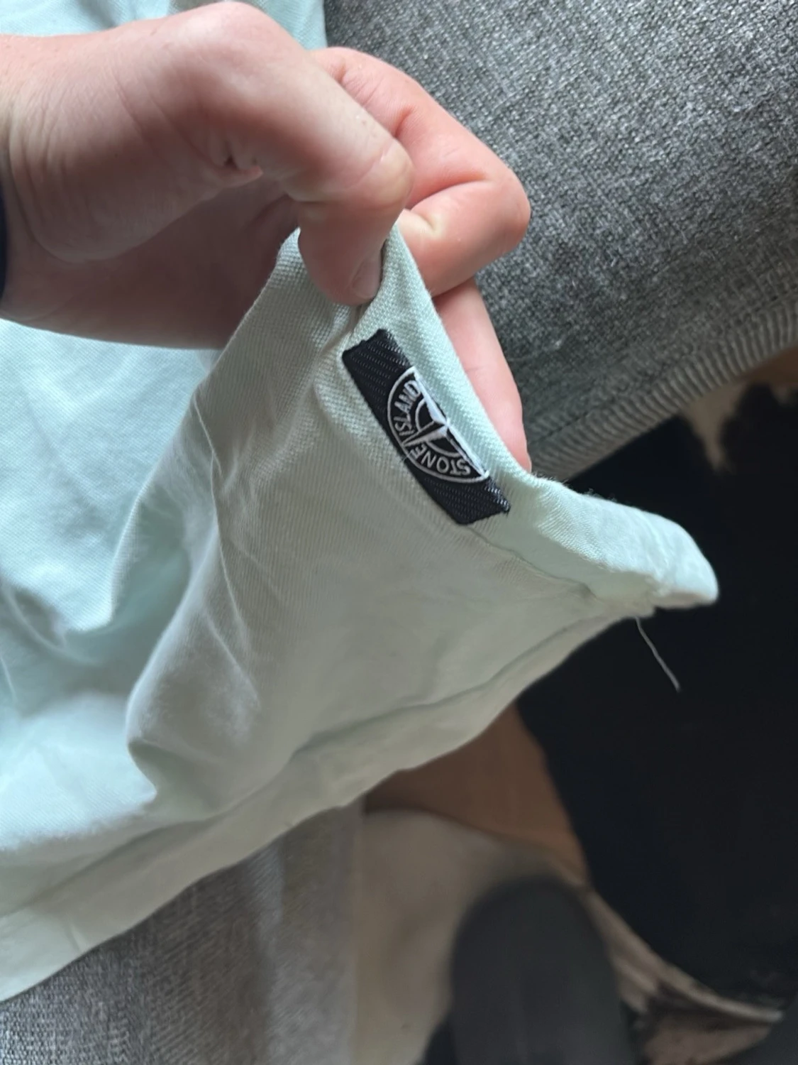 Ljusgrön pikétröja från Stone Island - 4