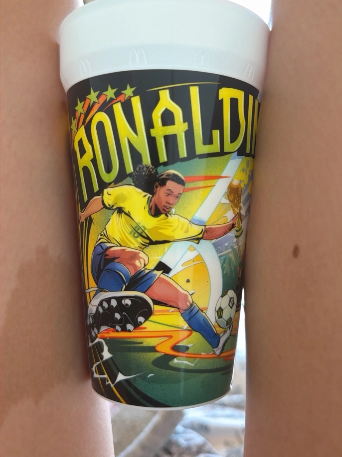 World cup plastmugg med Ronaldinho  - 2