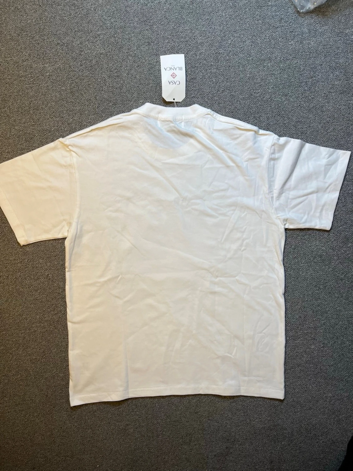 Vit Casa Blanca t-shirt med svanmotiv - 2