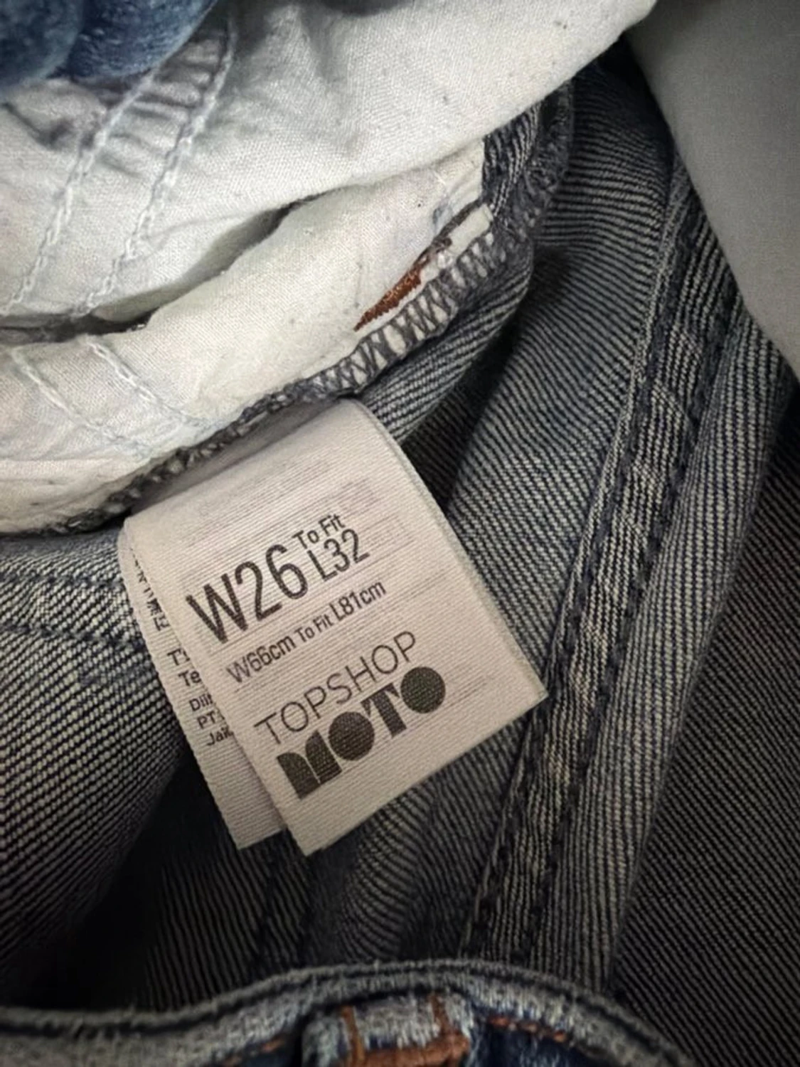 Blå slitna skinny jeans med hål - 6