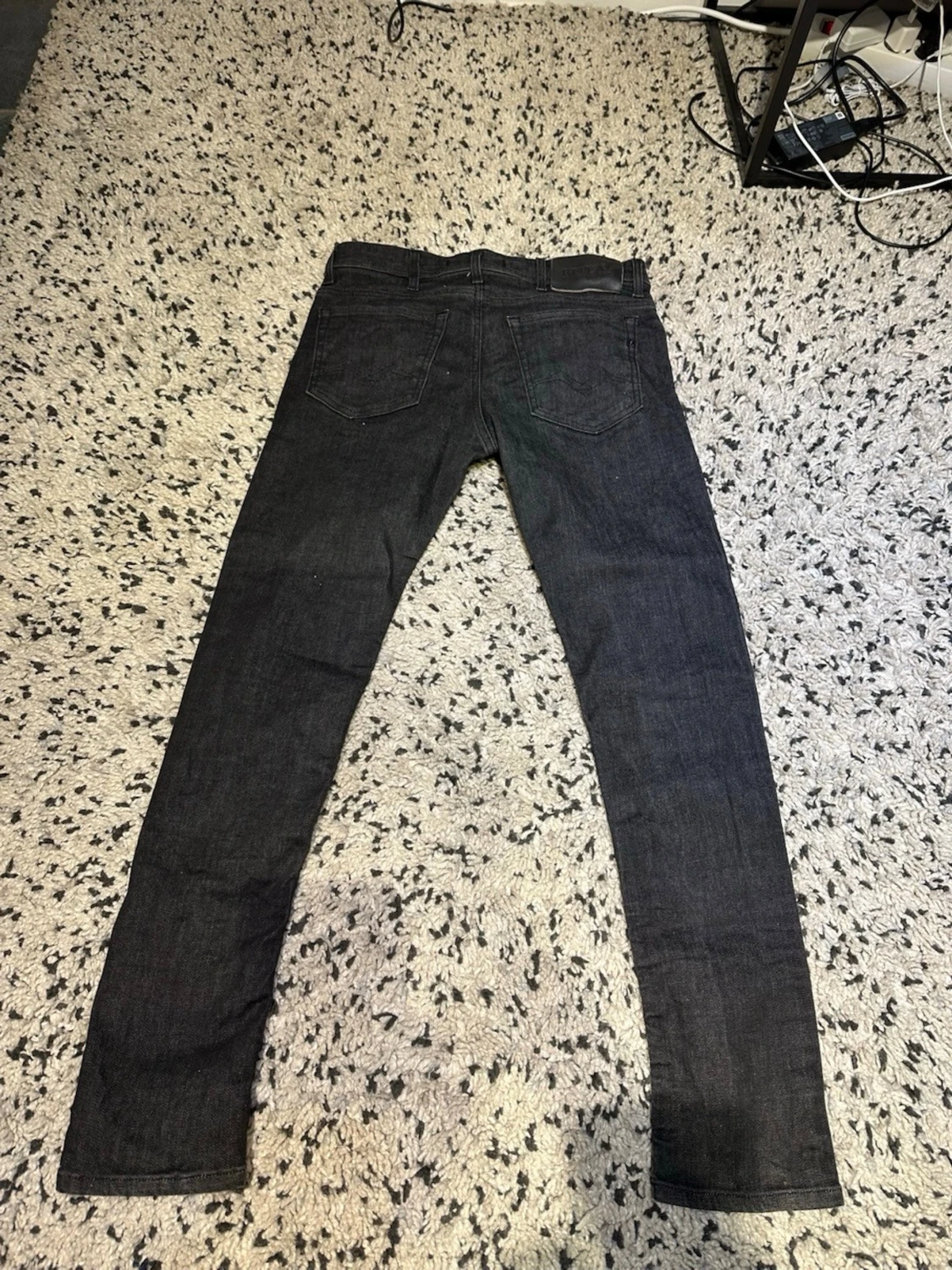 Svarta slim fit jeans från Reaplay  - 1