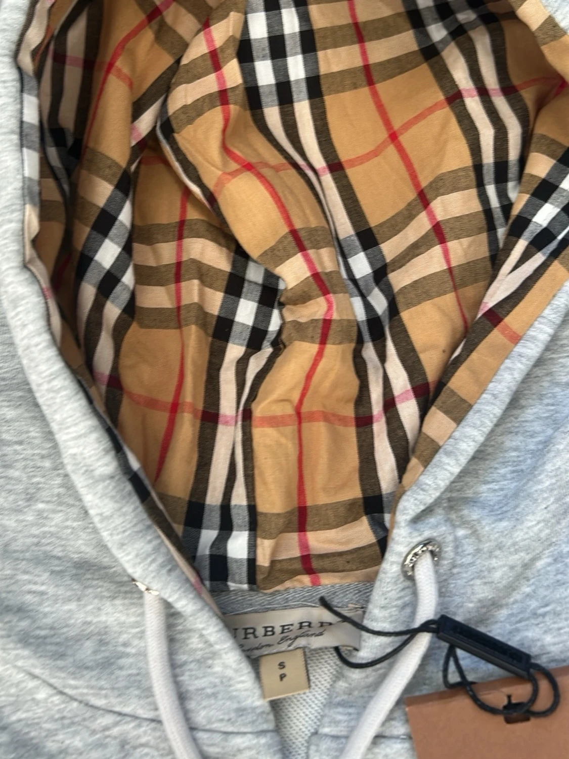 Grå zip hoodie från Burberry - 2