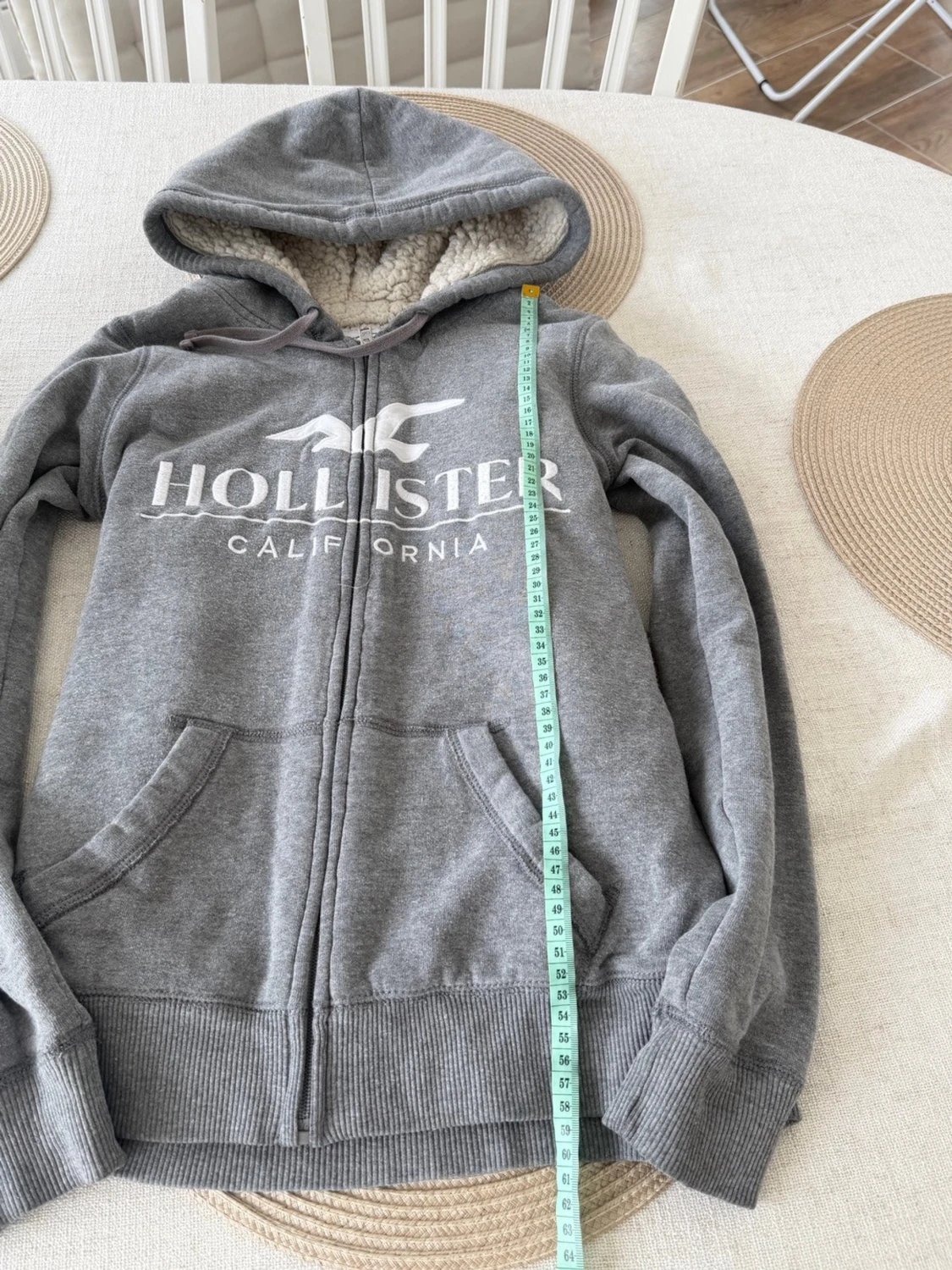 Hollister zip med foder  - 3