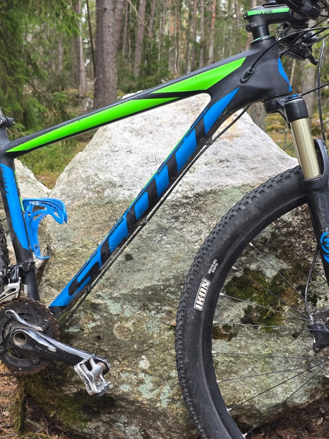 Scott scale 935 mountainbike svart/grön/blå - 1