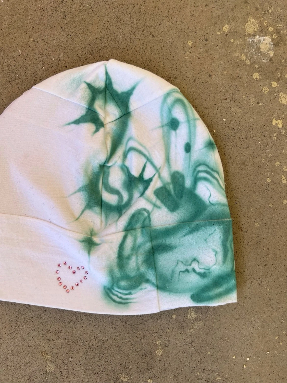 Airbrushed patchwork beanie - 1
