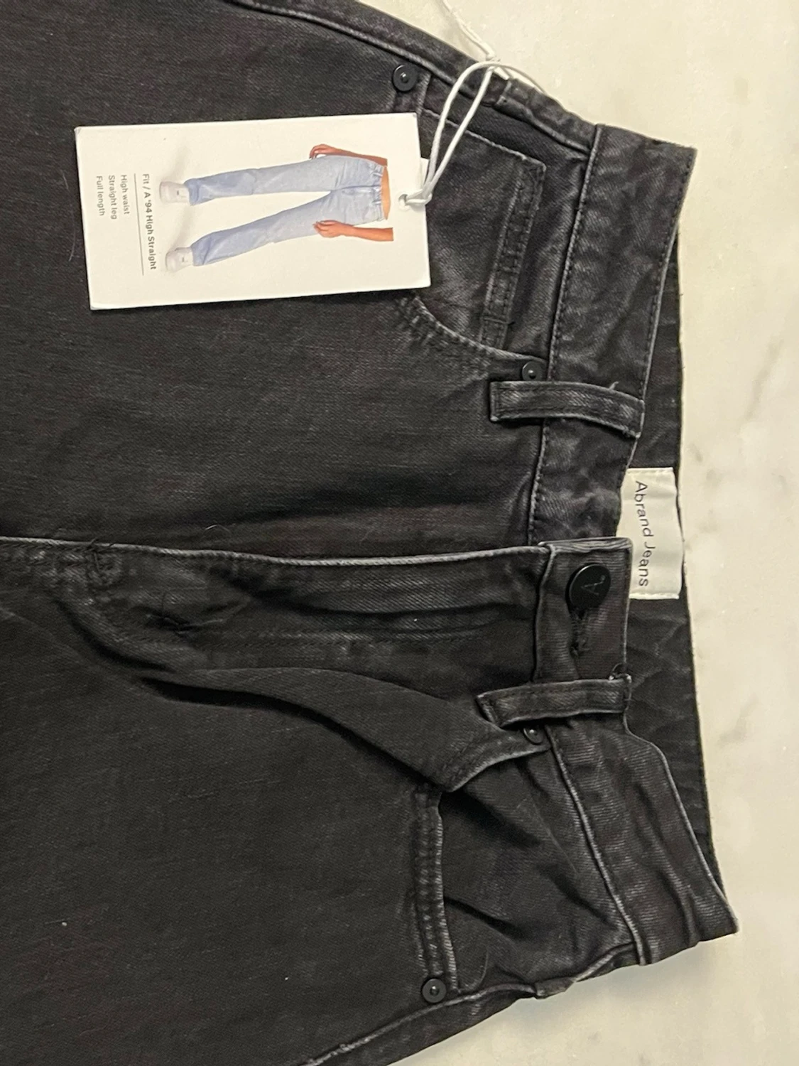 Svarta high waist jeans från Abrand