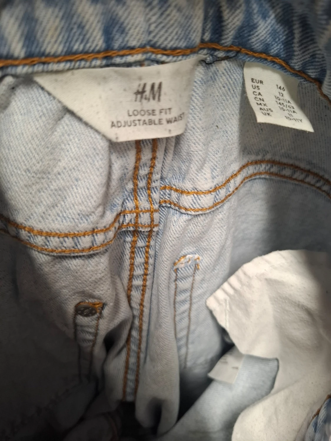 Ljusblå raka jeans i denim - 2
