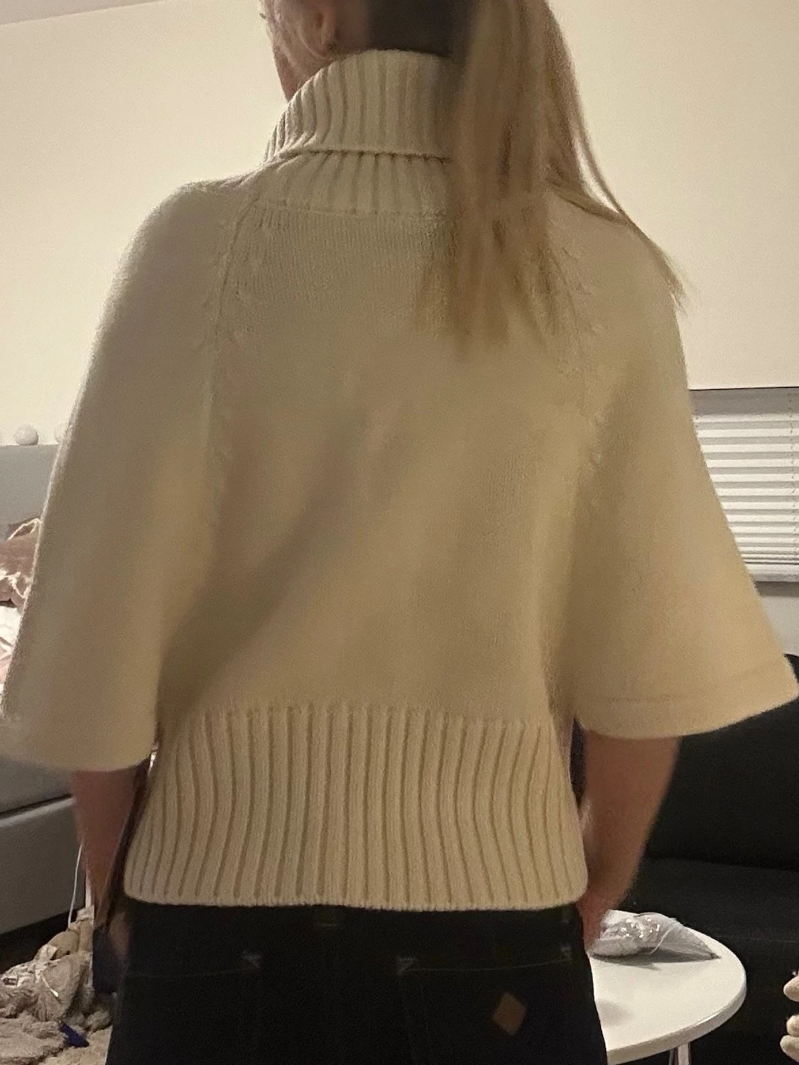 stickad tröja med polokrage - 2