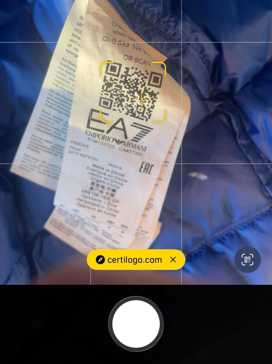 Blå dunväst från EA7 Emporio Armani - 3