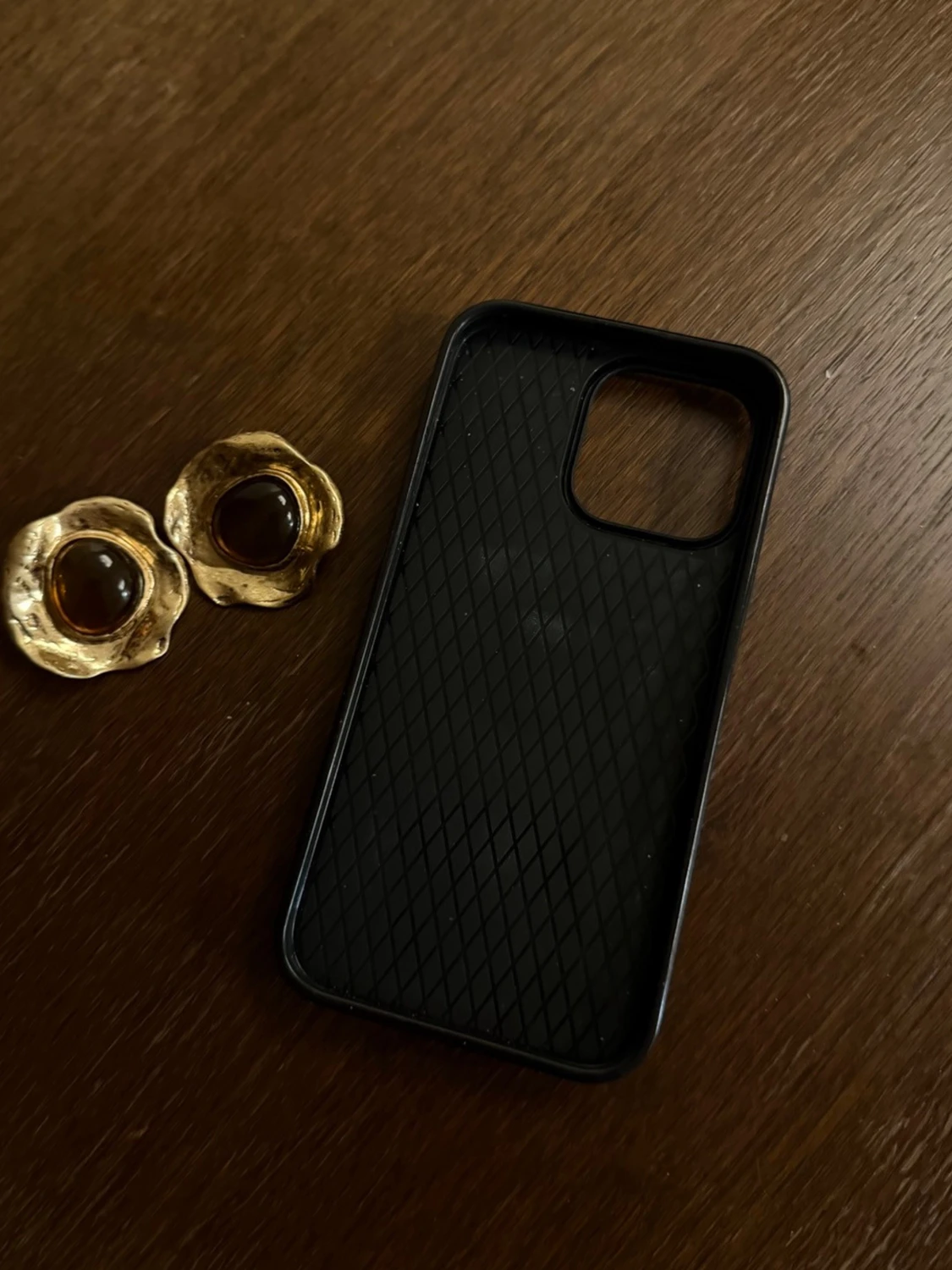 Svart mobilskal med kortfack för iPhone 14 Pro Max - 2