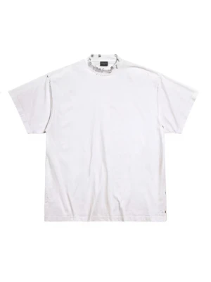 Balenciaga  - Balenciaga  Pierced oversized vintage jersey T-shirt Sz 2 Rrp 1100€